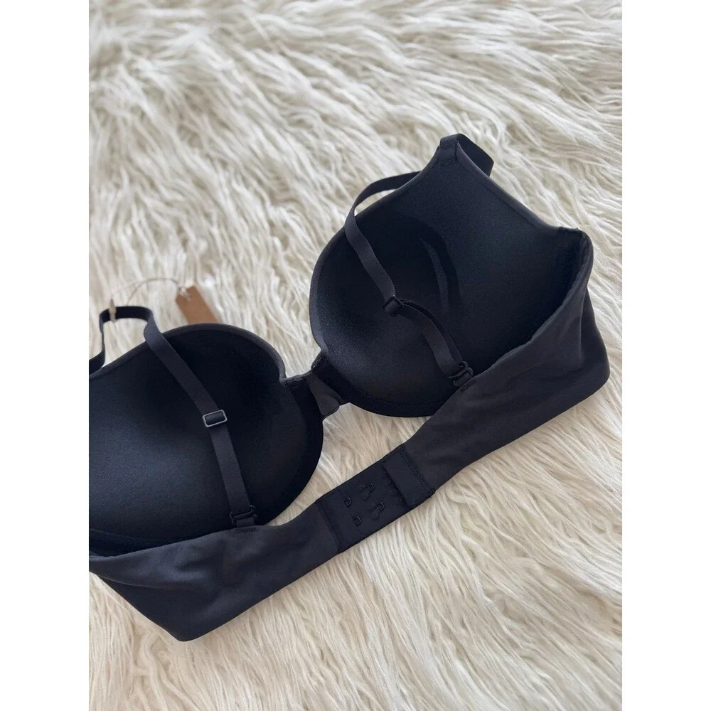 Skims Fits Everybody Push-Up Bra Onyx Size 32D - Picture 6 of 7